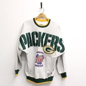 Vintage Green Bay Packers Super Bowl XXXI Champions Sweatshirt Large
